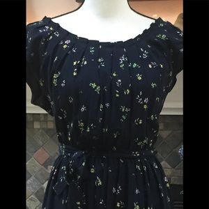LC Lauren Conrad navy floral dress.  NWT. Size S